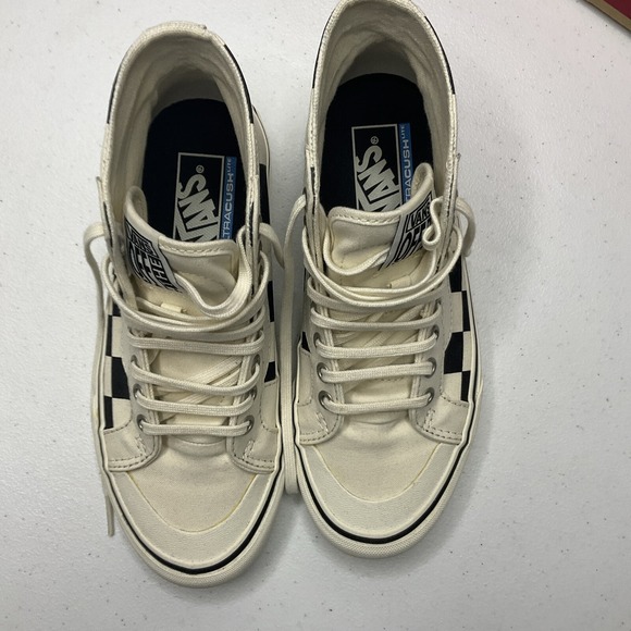 Vans SK8 HI 138 Decon Sneakers Shoes Mega Check Black White Men Sz 5 Wo's Sz 6.5 - Picture 4 of 11